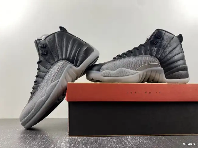 Rep TBkick CT8013-019 Air Jordan 12 Wolf Grey Black 0531